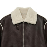 Overfit Shearling Fade Mustang