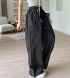 Non-Fade Raw Balloon Wide Jogger Banding Summer Pants