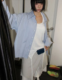 CROP OVER STRIPE SHIRT