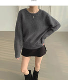 Round Neck Sibori Loose Fit Daily Knit