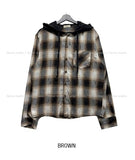 Royke Damage Hooded Check Shirt