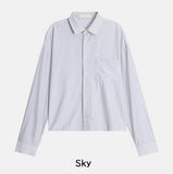 Peak Crop Striped Shirt