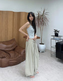 Para stripe halter sleeveless