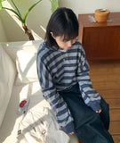 Koshiro Stripe Crop Hoodie