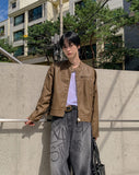 Bolt Vintage Trackline Leather Jacket