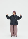 [BAONHAUS] Kuninged ribbon pocket cotton hood jacket