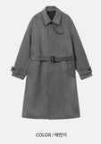 Lenny Robe Wool Balmacaan Coat