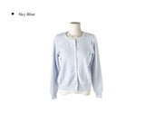 Steen Basic Long Sleeve Round Knit Cardigan
