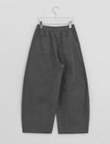 Linshus Cotton Cargo Banding Balloon Wide Pants
