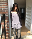 Bokan Strap Ribbed Knit Cardigan