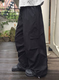 Kero Frill Wide Banding Pintuck Cargo Pants