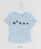Dalton Flower Printing Modal Short Sleeve Tee