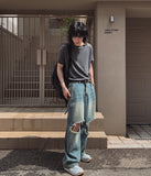 Recluse Funky Damage Balloon Denim Pants