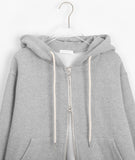 Lamines Two-Way Color Brushed Hood Zip-Up