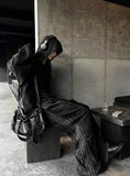 Double Camo & Deep Black Overfit Hood Zip-Up