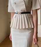 Rudina Gold Buckle Belt