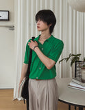 Biel Summer Linen Collar Half Cardigan