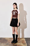 AubeA Crop Raglan Tee