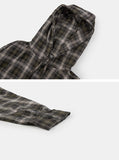 Retro over check hood shirt