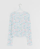 Hideni Flower Patchwork Punching T-shirt