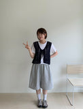 Holg Lace Track Banding Bermuda Pants