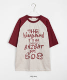 Wans Raglan Color Matching Over Short Sleeve Tee