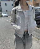 Fran Nylon Windbreaker Zip-Up