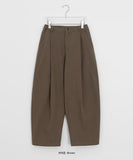 [Unisex] Delfer Pintuck Banding Cotton Balloon Wide Pants