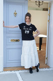 The Limit CROP Ringer Short Sleeve Tee