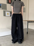 Evel Side Line Wide Long Two-Way Jogger Pants