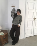 Kiba Stripe Overfit Long Sleeve T-shirt