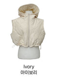 Quilted Crop Padded Vest