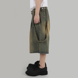 Bijo buckled bermuda denim