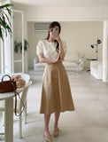 Loui Cotton Flare Banding Skirt