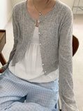 Melz Summer Linen Round Cardigan