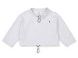 [AG.W] Wappen Stand Neck Crop Sweat Shirt
