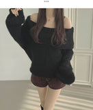 Christmas Off-shoulder Knit