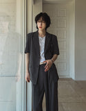 Made linen half blazer