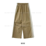 Berry Parachute Track Banding Pants
