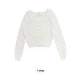 SQUARE-NECK KNIT