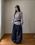 Happy Mix Net Slit Knit