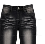 Cya Cat Washed Bootcut Denim Pants