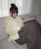 Hakyu Back Button Loose Fit Cotton Shirt