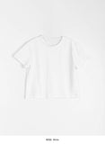 Chiben Back Slit Color Short Sleeve Tee