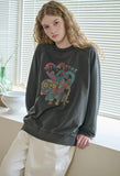 Stuffy Bunny Raglan Pigment Sweatshirt