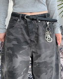 Salon Curved Camo Cotton Pants