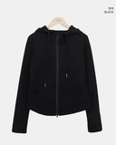Doming High-Neck Hood Zip-Up