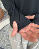 Lark Fingerhole Henley Neck Long Sleeve T-Shirt