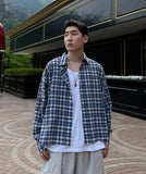 Crop Linen Check Shirt