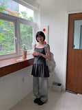 Beita Stripe Wide Cotton Pants